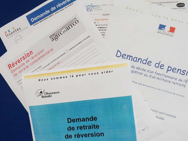 Dossier de demande de pension de reversion