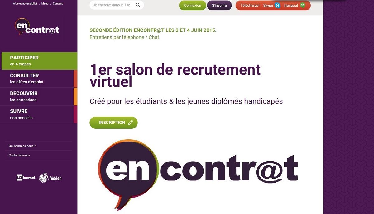 Page d acceuil du site avec le logo de le logo de la manifestation