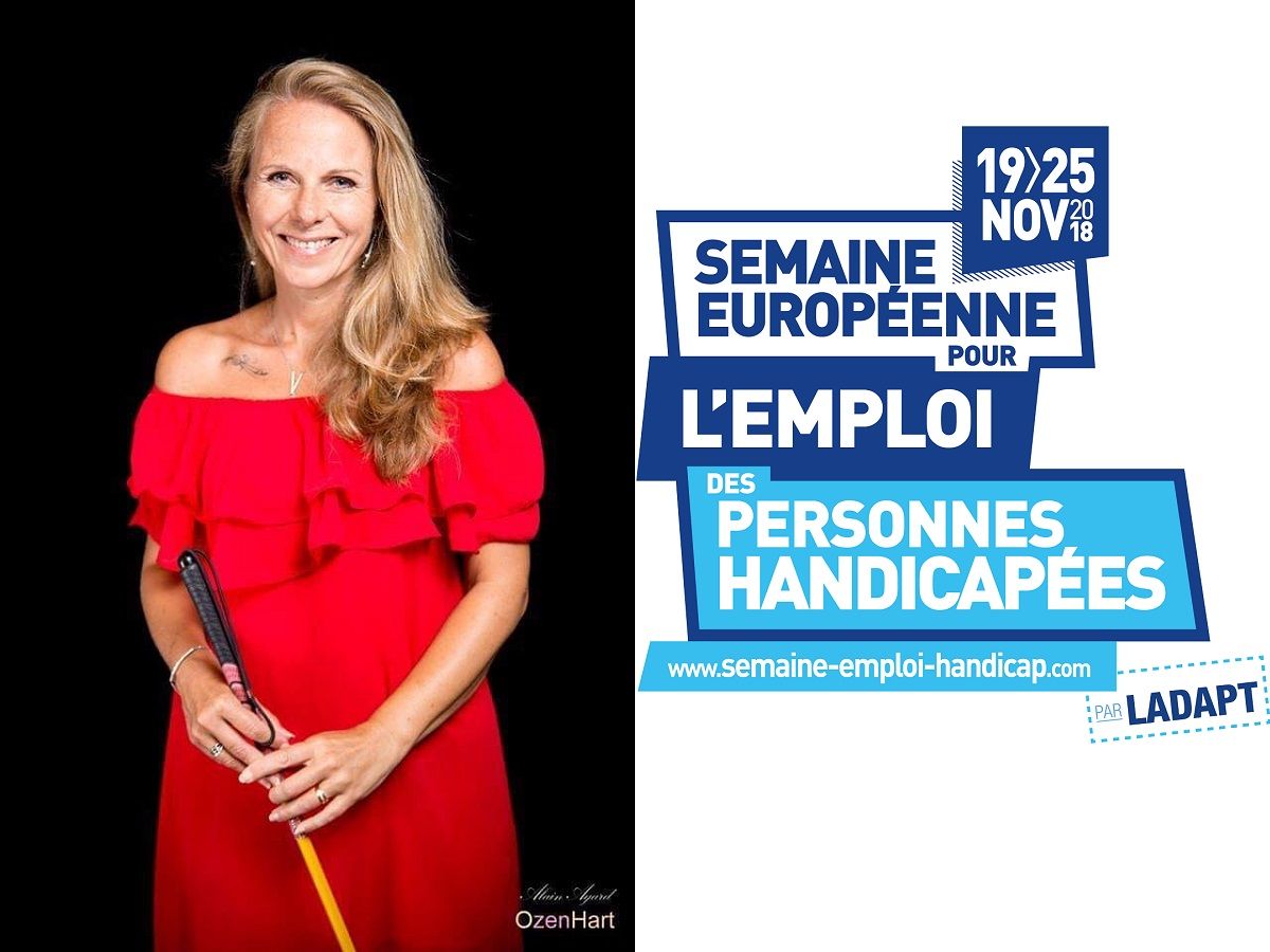 stéphanie mérigoux non voyante a la recherche demploi a droite le logo de la sepeh 2018 c5484