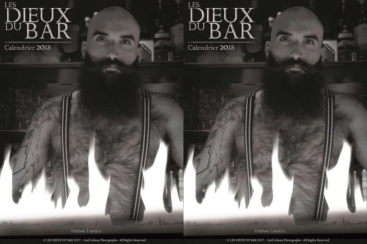 Image de couverture du calendrier "Les Dieux du Bar" vendu au profit de la Sclérose en Plaque