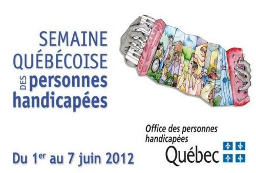 Affiche de la Semaine nationale des personnes handicapées au Quebec