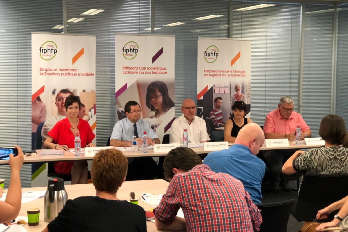 Début de la conférence de presse pour présenter le bilan 2017 FIPHFP et les perspectives de lemploi dans la fonction publique